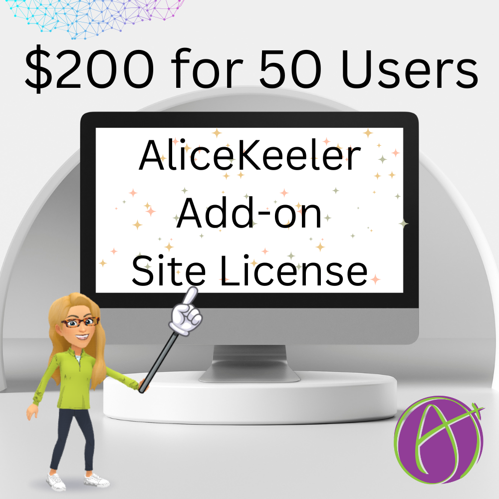 Site License for AliceKeeler Add-ons